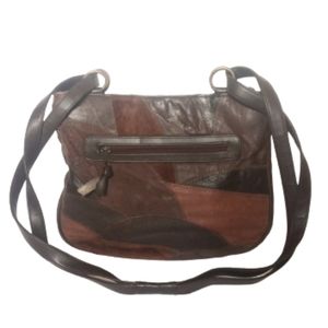 Vintage 90's Leather Patchwork Bag